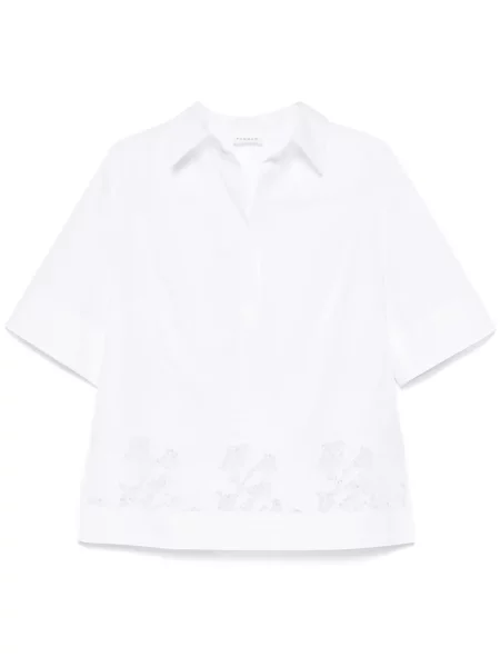 Bluză P.a.r.o.s.h. cu broderie cu model floral alb