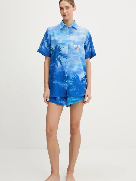 Strój kąpielowy Polo Ralph Lauren niebieski