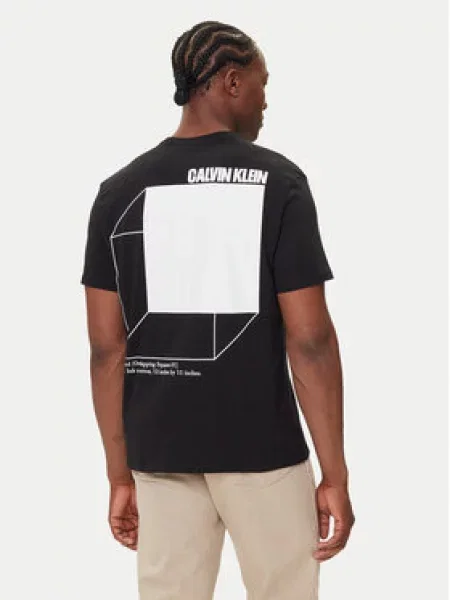 T-shirt Calvin Klein Jeans Ss Calvin Line 3 Tee Black S crna