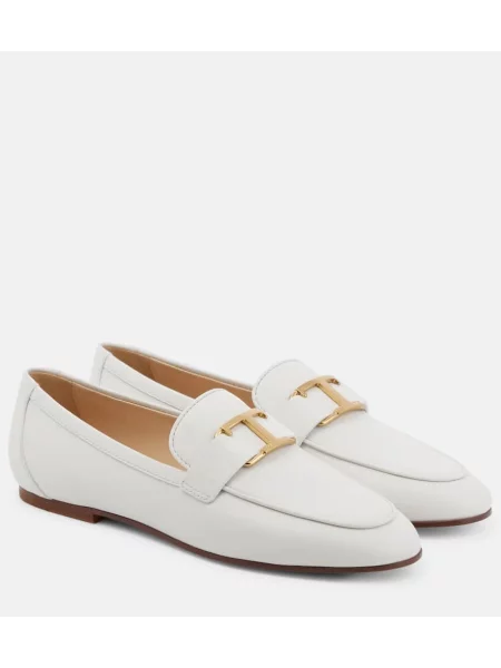 Pantofi loafer Tod's din piele alb