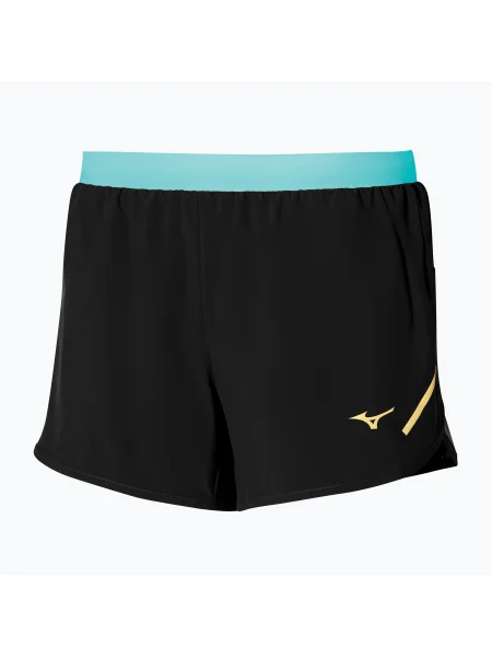 Pantaloni scurți de alergare pentru femei Mizuno Aero 4 black negru