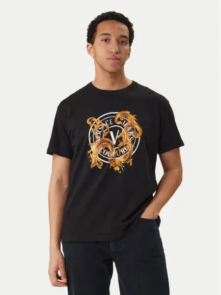 Тениска Versace Jeans Couture черно