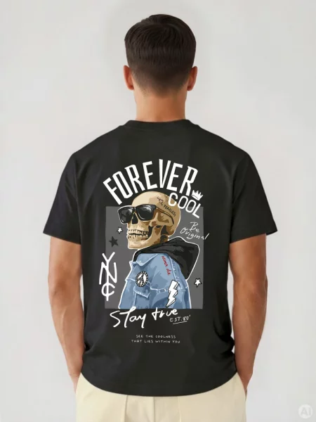 Koszulka oversize Forever Cool Dstreet czarna
