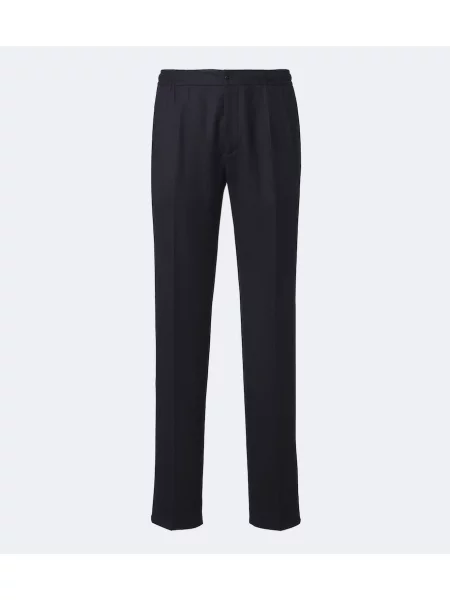 Pantaloni Rubinacci de lână albastru