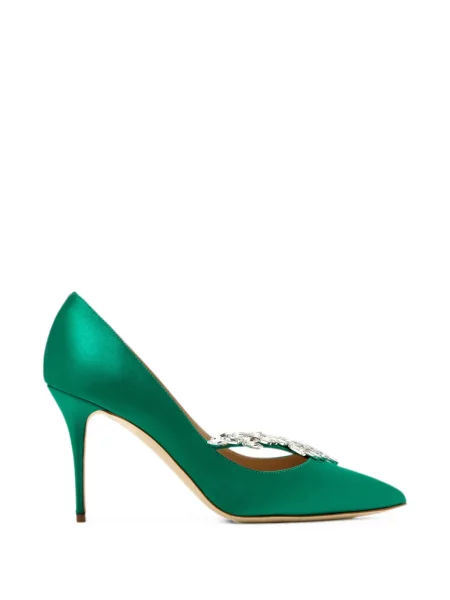 Pantofi cu toc Manolo Blahnik verde
