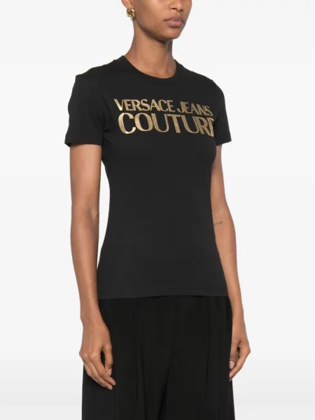 Μπλούζα Versace Jeans Couture με σχέδιο μαύρο