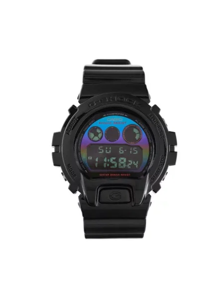 Lniany zegarek Casio czarny