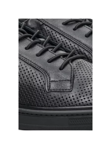 Літні кеди шкіряні Estro чорні