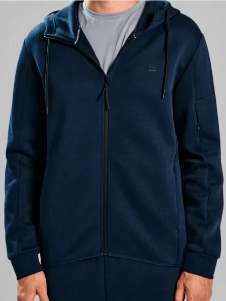 Sinsay Mikina na s kapucí námořnická modrá