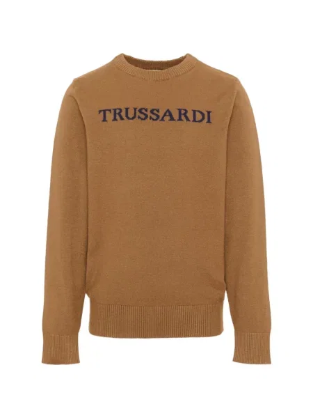 Sweter dziecięcy Trussardi brązowy