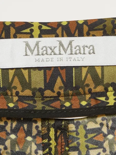 Decupat pantaloni palazzo Max Mara verde