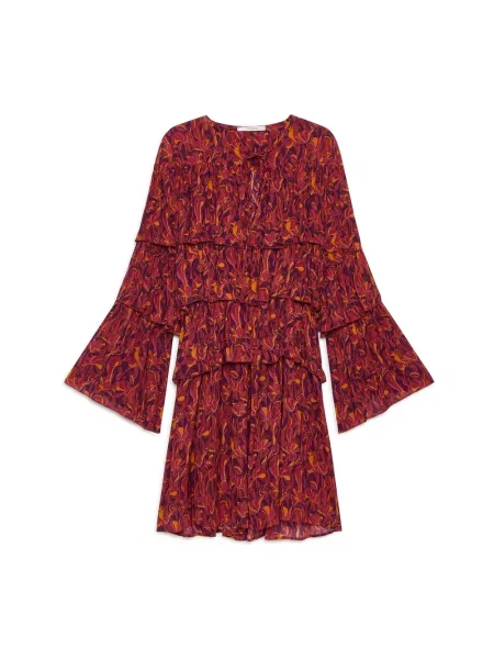 Lniana sukienka Maliparmi czerwona