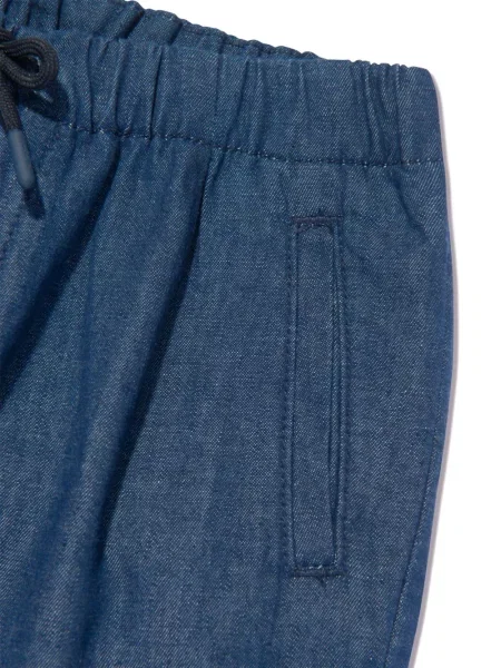 Spodnie dziecięce Emporio Armani niebieskie