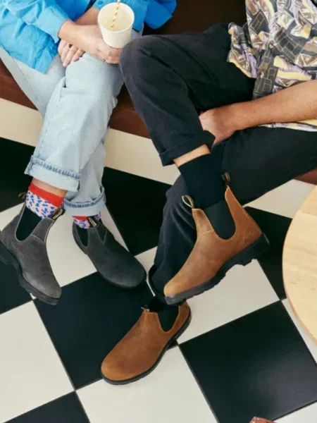 Botine chelsea Blundstone maro