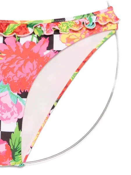 Bikini Moschino cu model floral cu imagine roz