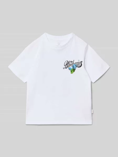 T-shirt z nadrukiem z motywem Jack & Jones biała