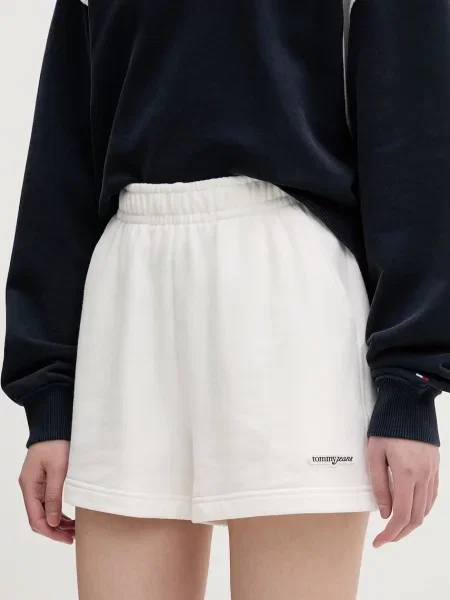 Tommy Jeans szorty dresowe białe