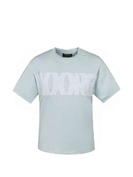 Koszulka z nadrukiem Moorer z nadrukiem niebieska