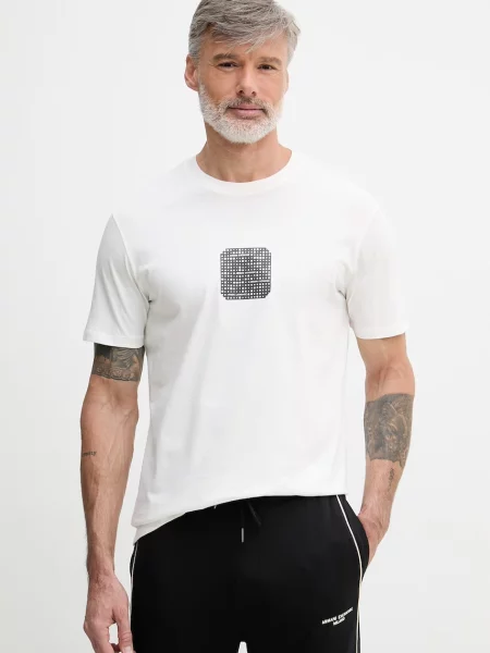 Armani Exchange t-shirt beżowa