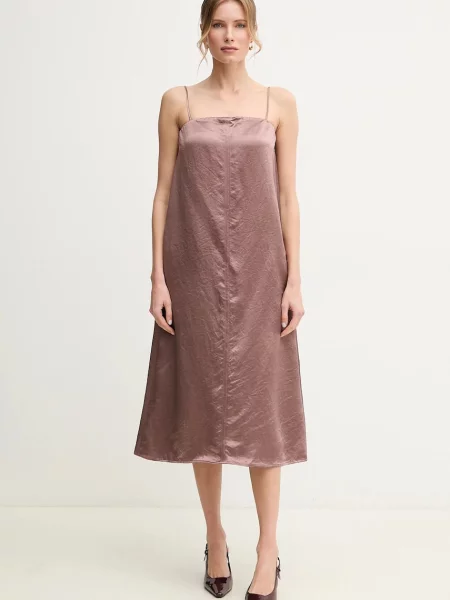 Сукня MM midi розкльошена рожевий