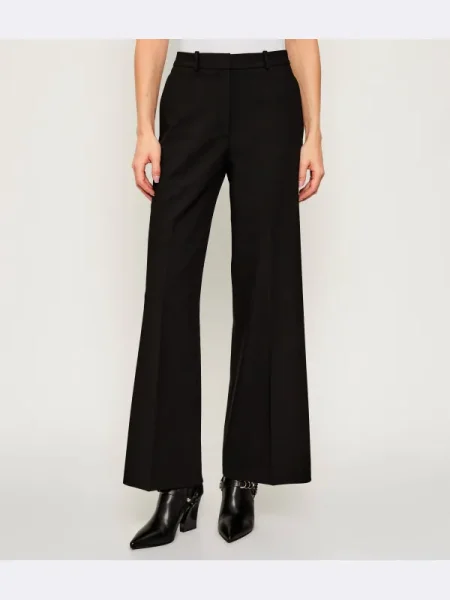 HUGO Pantaloni palazzo Hasmina Wide Leg negru