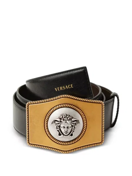 Curea Versace din piele negru