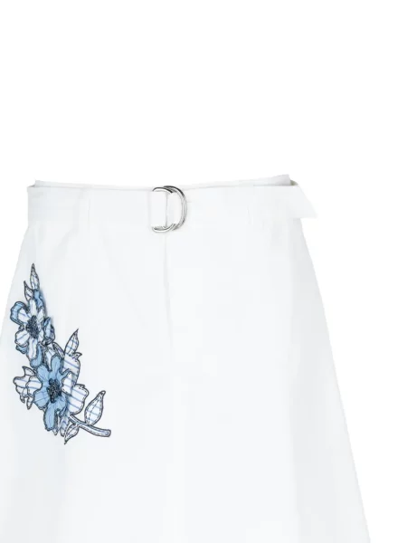 Fustă Cinq A Sept cu model floral alb