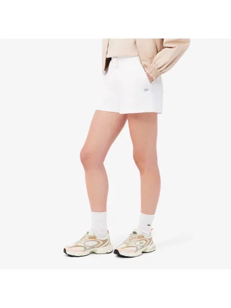 Lacoste Organiczne Szorty białe