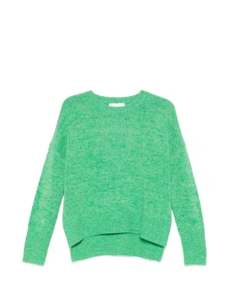 Пуловер Lisa Yang с кръгло деколте зелено