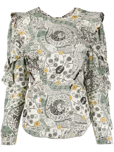 Bluză Isabel Marant Etoile cu model floral cu imagine