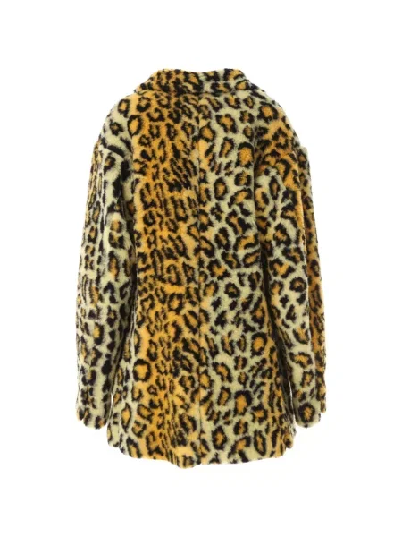 Palton Vivienne Westwood cu imagine cu model leopard portocaliu