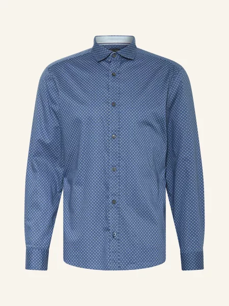 Olymp Koszula Casual Regular Fit blau beżowa