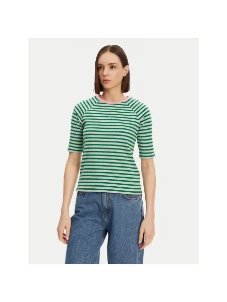 Tom Tailor Denim T-shirt Regular Fit zelena