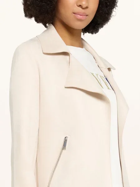 Cartoon Kurtka Imitująca Skórę grau