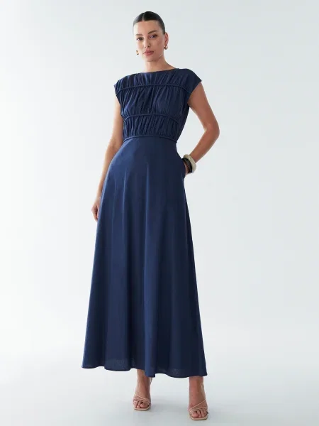 BWLDR Šaty Eden námornícka modrá