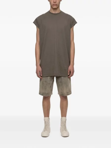 Тениска Rick Owens Drkshdw без ръкави с кръгло деколте сиво