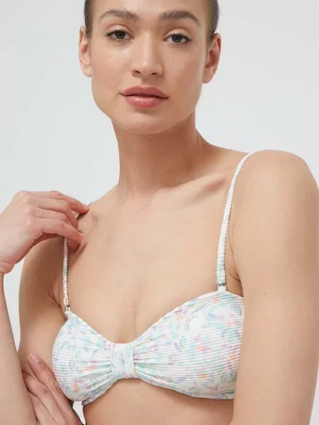Olcsóbban. Fürdőruha felső Billabong Sweet Oasis Tanlines Bandeau salt crystal. Méret: fehér