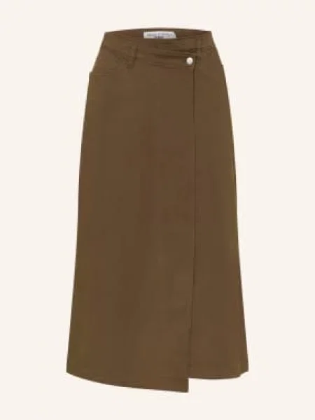 Marc O'polo Denim Spódnica Kopertowa braun brązowa