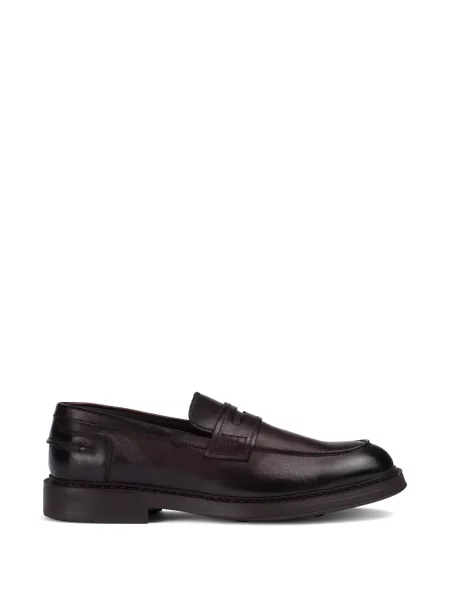 Pantofi loafer Doucal's din piele maro