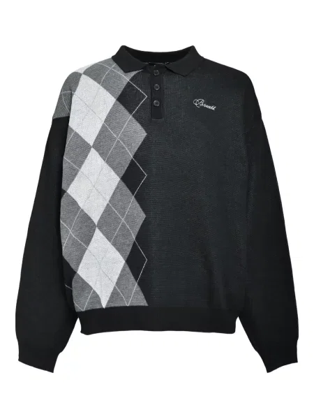 Polo Breath cu broderie negru