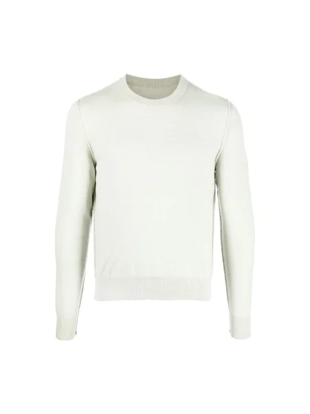 Sweter Maison Margiela z okrągłym dekoltem zielony