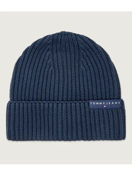 Tommy Jeans Căciulă Tjm Linear Logo Beanie Bleumarin