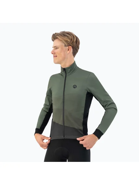 Мъжко яке за колоездене Rogelli Tarax Winter Jacket army green зелено