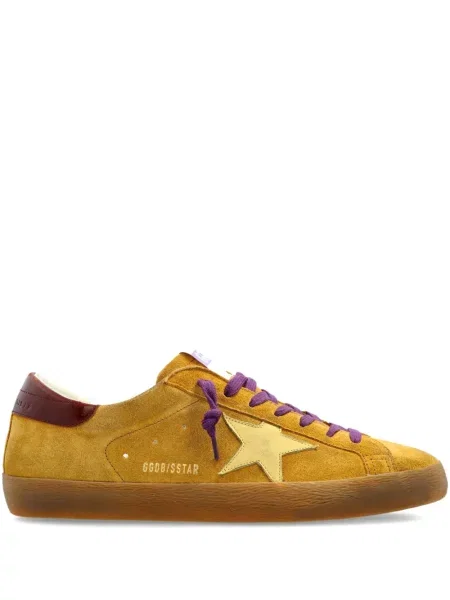 Sneakerși Golden Goose din piele de căprioară galben