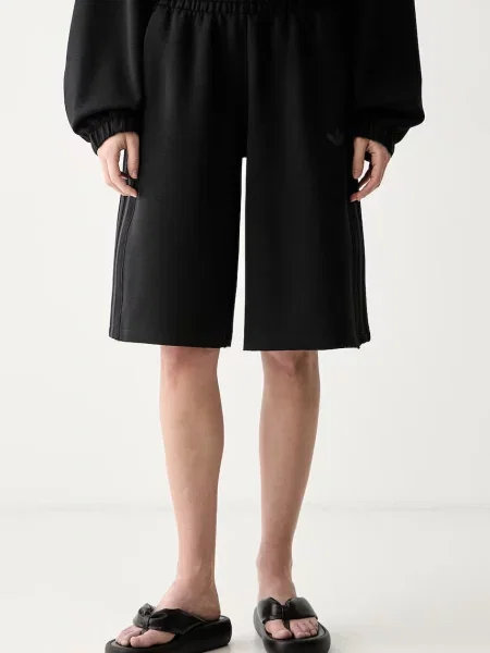Adidas Originals pantaloni scurți de trening pentru femei cu SST negru