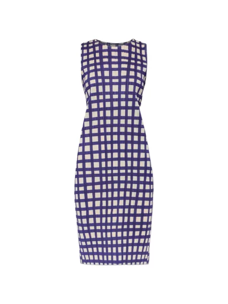 Rochie midi Pleats Please Issey Miyake fără mâneci albastru