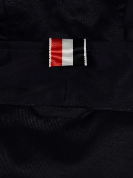 Geacă Thom Browne cu glugă albastru
