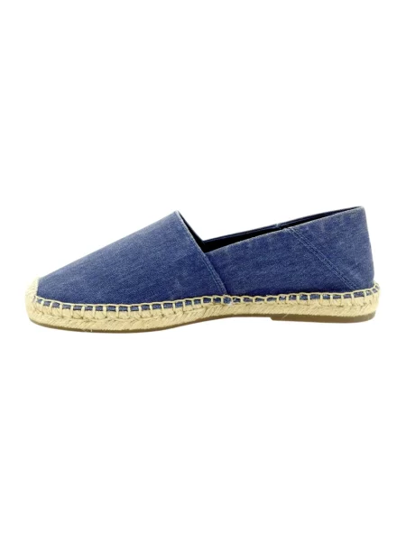 Espadryle Ralph Lauren skórzane niebieskie