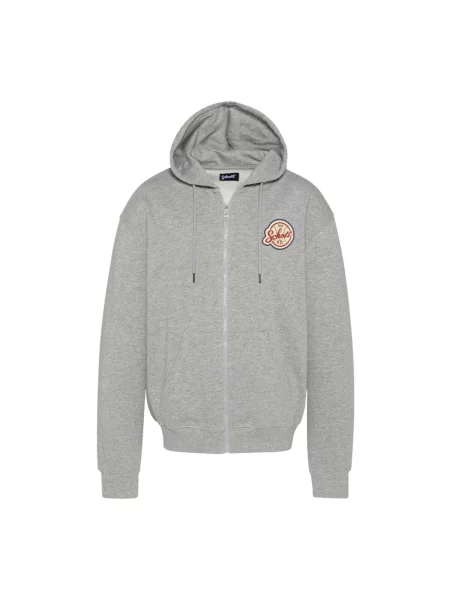 Bluza z kapturem Schott Nyc z kapturem szara