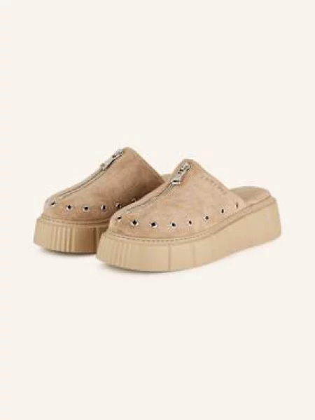 Inuikii Klapki Mules Na Platformie Matilda beige beżowe